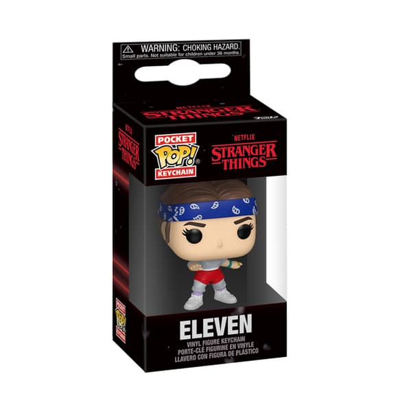 Игровая фигурка на клипсе Funko POP! серии Очень странные дела - Одиннадцать с банданой