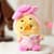 Коллекционная мягкая игрушка с кольцом POP TOP 1983toys серии Upset Duck x Care Bears - Будь радугой