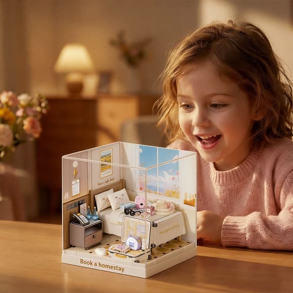 Конструктор-румбокс Mini House серии Интерьер Мини – Номер в отеле