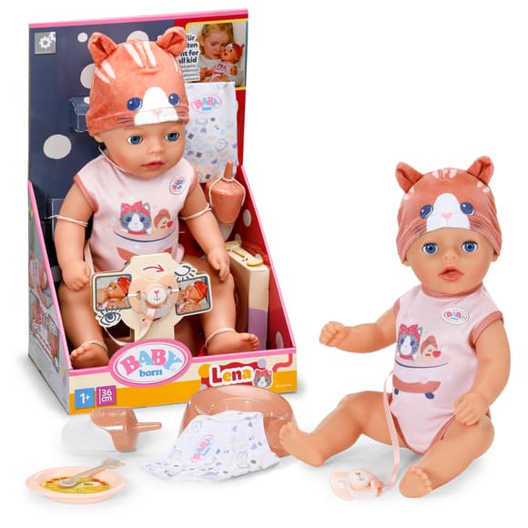 Кукла Baby Born – Лена в костюме котика (36 см)
