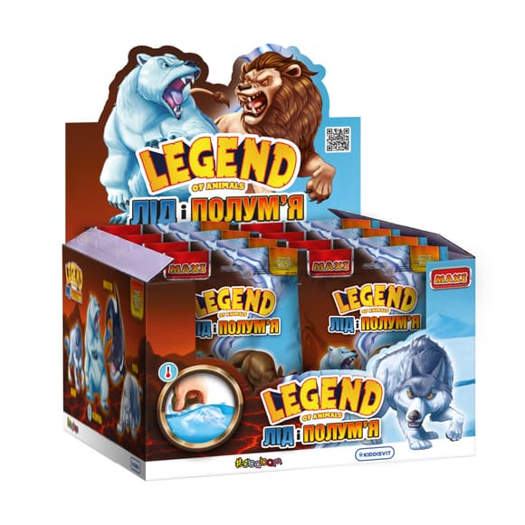 Стретч-игрушка в виде животного серии Legend of animals Макси – Лёд и пламя