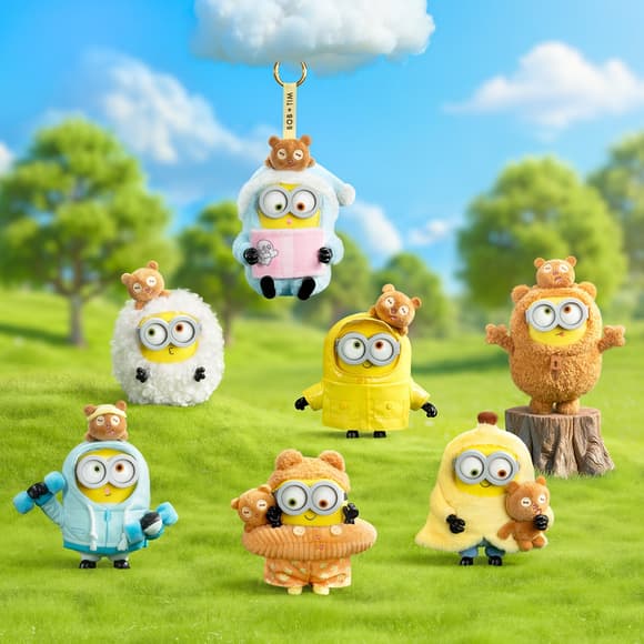 Коллекционная мягкая игрушка с кольцом POP TOP 52Toys серии Bob & Tim - Миньоны