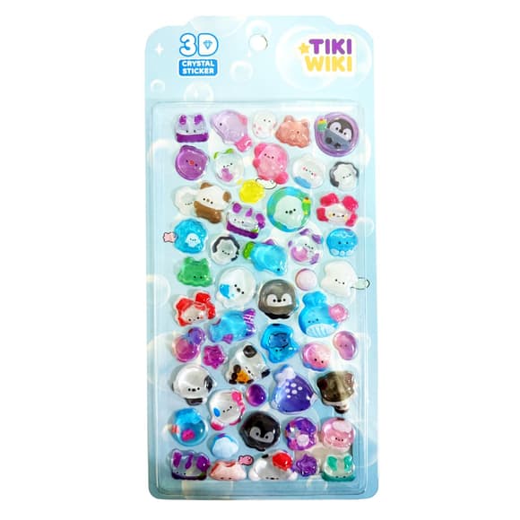 Набір 3D-наліпок Tiki Wiki серії Crystal – Тікі море S2
