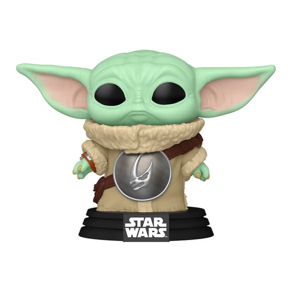 Игровая фигурка Funko POP! серии Мандалорец - Грогу с броней Грязерога