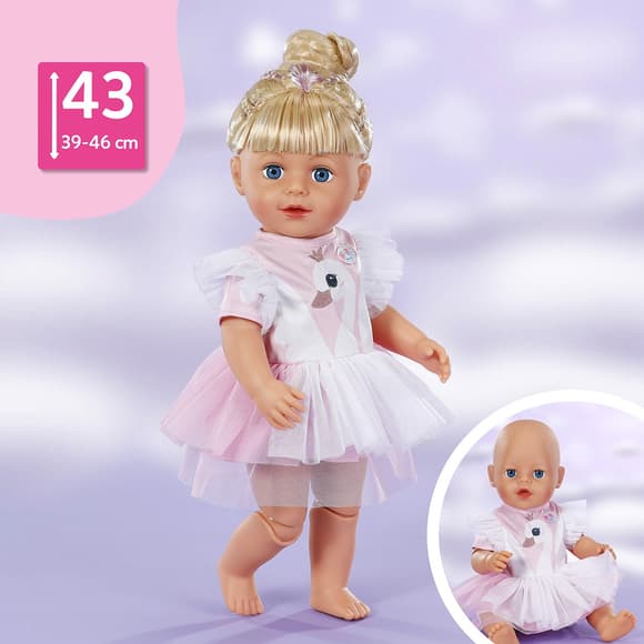 Одяг для ляльки Baby Born – Сукня з лебедем (43 см)