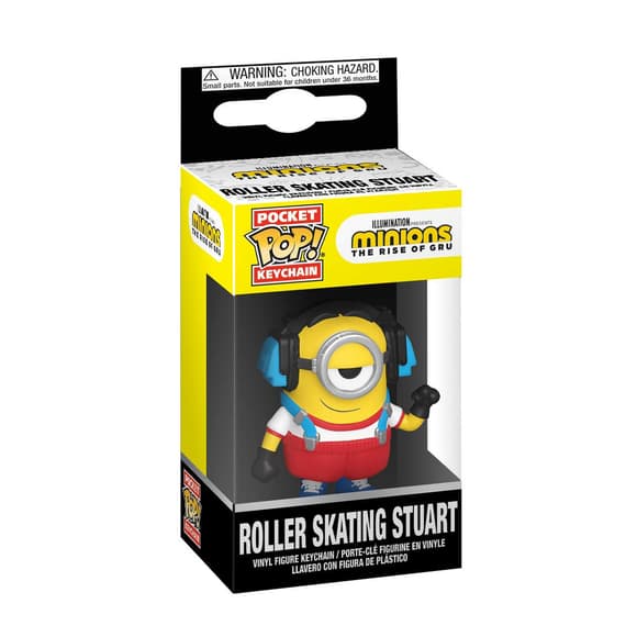 Игровая фигурка на клипсе Funko POP! серии Миньйоны 2 - Стюарт на роликах