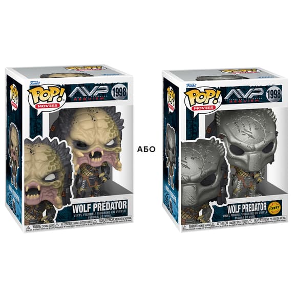 Ігрова фігурка Funko POP! серії Чужі проти Хижака S3 - Хижак (Wolf) (W/CH)