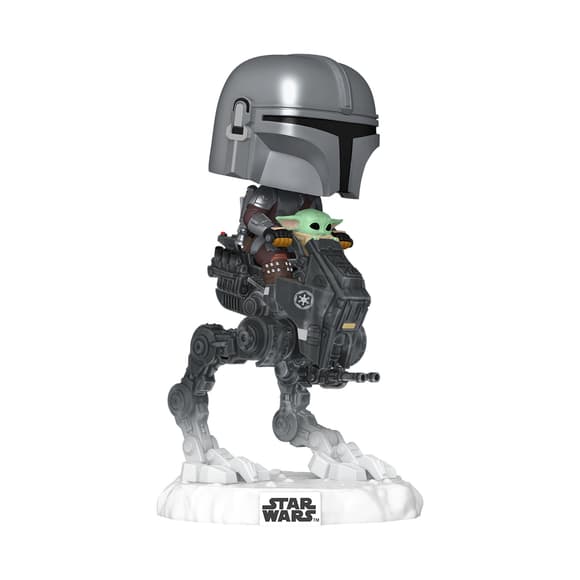 Игровая фигурка Funko POP! Rides серии Мандалорец и Грогу - Мандо с Грогу на вездеходе