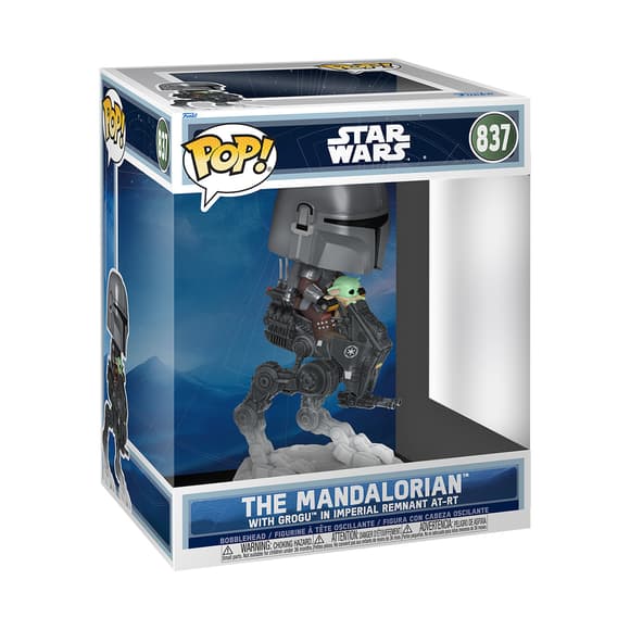 Игровая фигурка Funko POP! Rides серии Мандалорец и Грогу - Мандо с Грогу на вездеходе