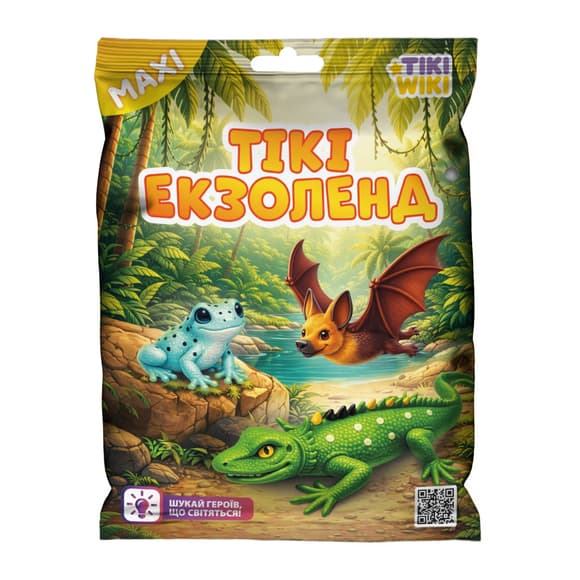 Дисплей стретч-іграшок у вигляді тварини Tiki Wiki – Tiкi Екзоленд (12 шт.)