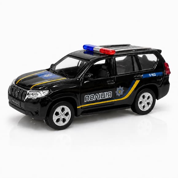 Автомодель – Toyota Prado Полиция (черный)