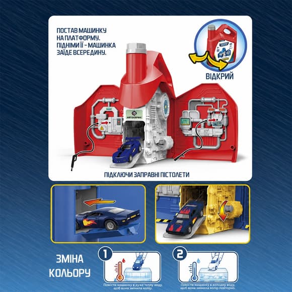 Ігровий набір Engine Oil - Автосервіс з мінімоделлю Зміни Колір (в асорт.)