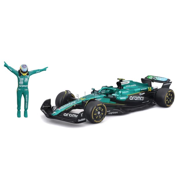 Автомодель с фигуркой – Aston Martin AMR25 (2025) (1:24)