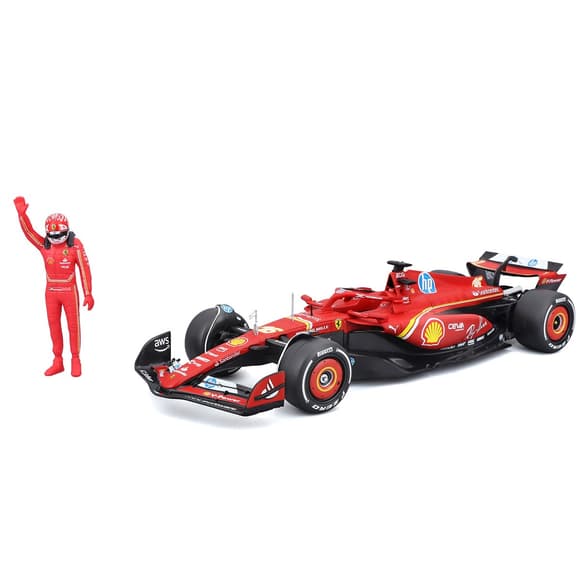 Автомодель з фігуркою – Ferrari SF-24 (2024) (1:24)