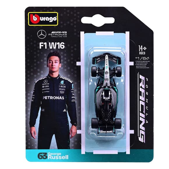 Автомодель - Mercedes-AMG F1 W16 (2025) (1:64)
