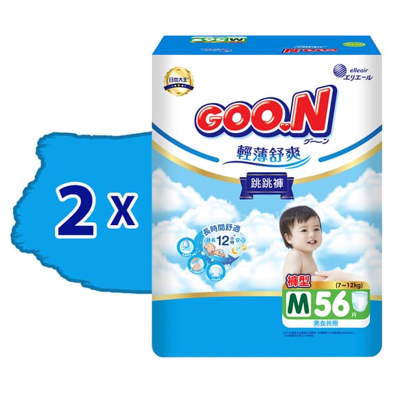 Трусики-підгузки Goo.N Slim & Comfortable (розмір 3(M), 7-12 кг, 112 шт)
