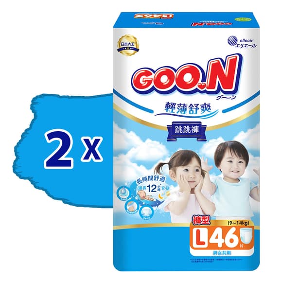 Трусики-підгузки Goo.N Slim & Comfortable (розмір 4(L), 9-14 кг, 92 шт)