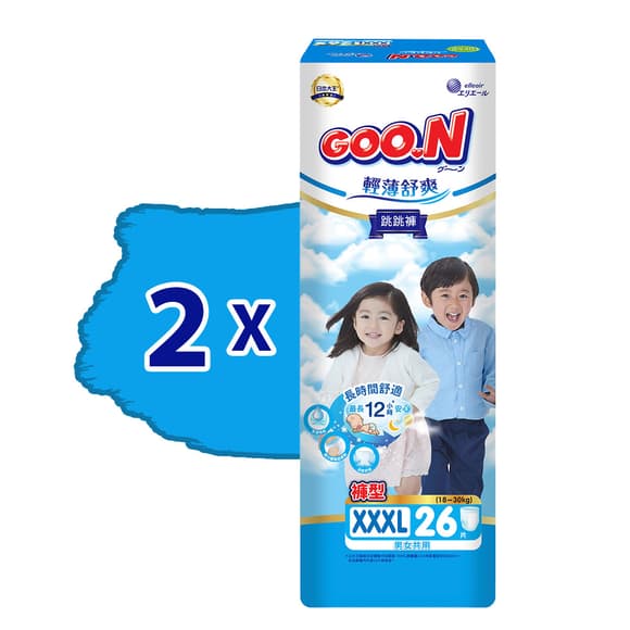 Трусики-підгузки Goo.N Slim & Comfortable (розмір 6(XXL), 15-25 кг, 72 шт)