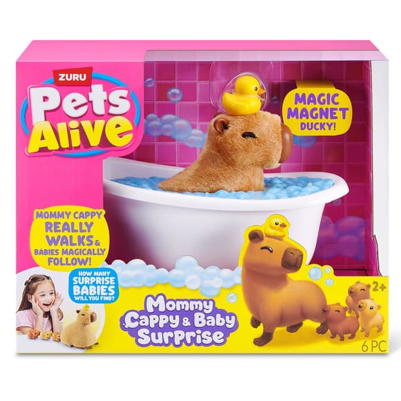 Інтерактивний ігровий набір Pets Alive – Мама капібара з сюрпризом
