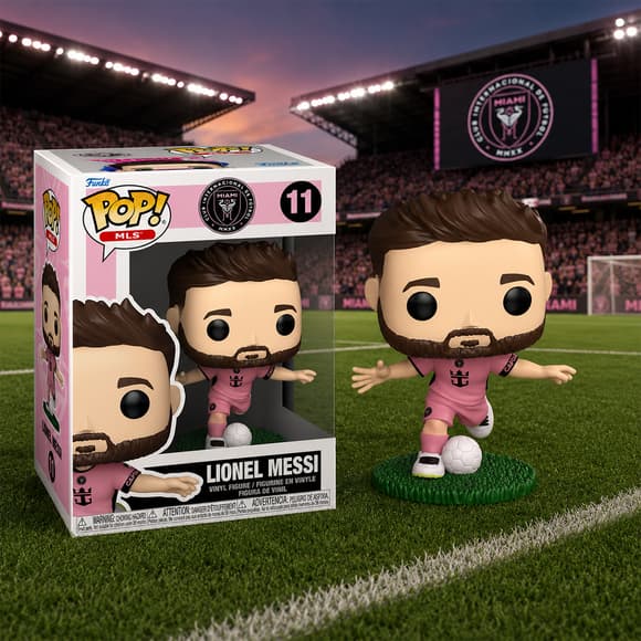 Игровая фигурка Funko POP! серии Футбол: Интер Майами - Лионель Месси (розовая форма)