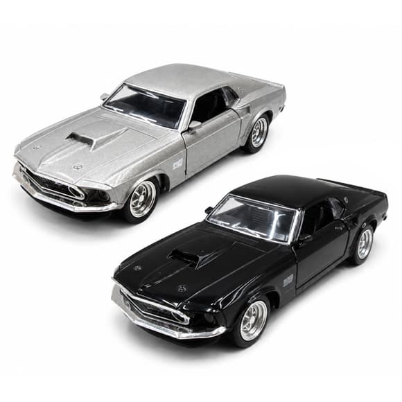 Автомодель – Ford Mustang Boss 429 1969 (сірий, чорний)