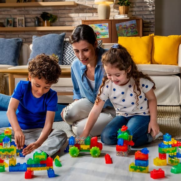Сенсорний конструктор Jelly Blox - У кейсі 2 в 1: ігровий майданчик