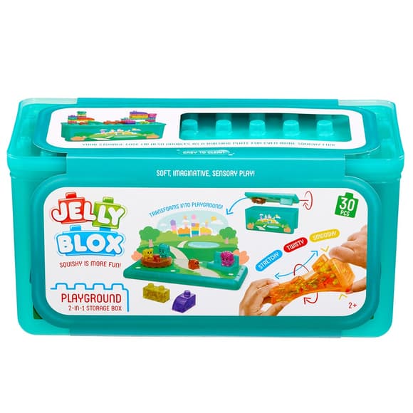 Сенсорний конструктор Jelly Blox - У кейсі 2 в 1: ігровий майданчик