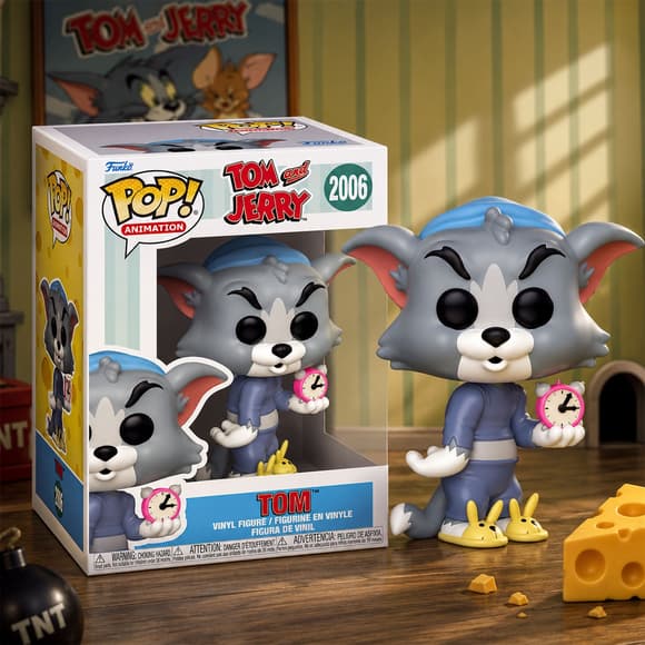Игровая фигурка Funko POP! серии Том и Джерри S4 - Том с будильником