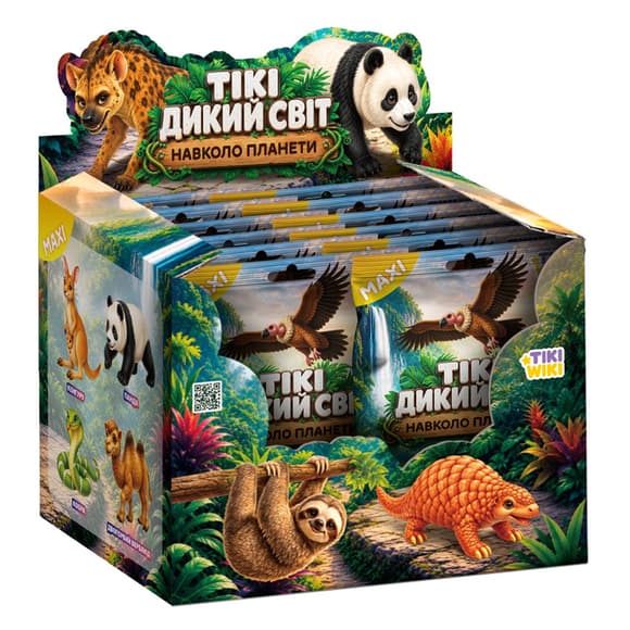 Стретч-игрушка в виде животного Tiki Wiki – Тики Дикий Мир: Вокруг Планеты