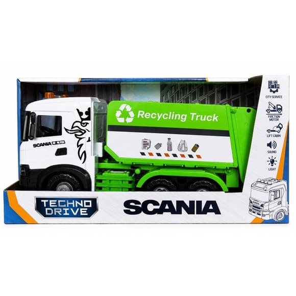 Автомодель серії Mid Truck – Сміттєвоз Scania (світло, звук)