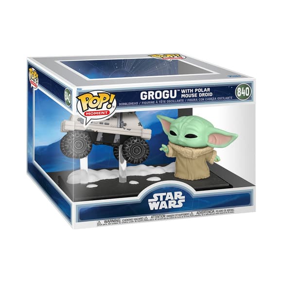 Ігрова фігурка Funko POP! Moment серії Мандалорець і Ґроґу - Ґроґу і Ремонтний дроїд MSE-6