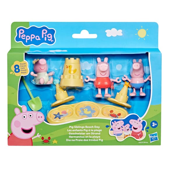 Ігровий набір Peppa Figurines – Три маленькі свинки на пляжі