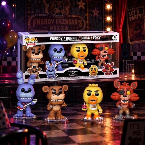 На бор игровых фигурок Funko POP! серии 5 ночей с Фредди (4 фигурки)