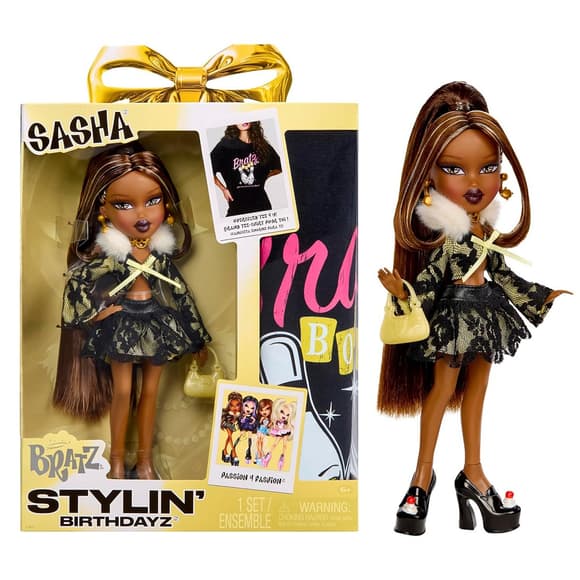 Игровой набор с куклой Bratz серии Stylin' Birthday — Саша