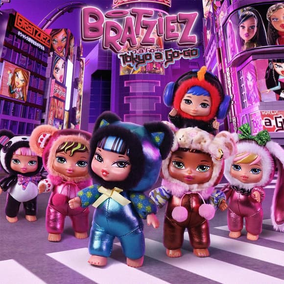 Мягкая игрушка-сюрприз на подвесе Bratz серии Bratziez — Токио стиль
