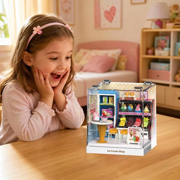 Конструктор-румбокс Mini House серії Інтер'єр Міні – Крамничка морозива
