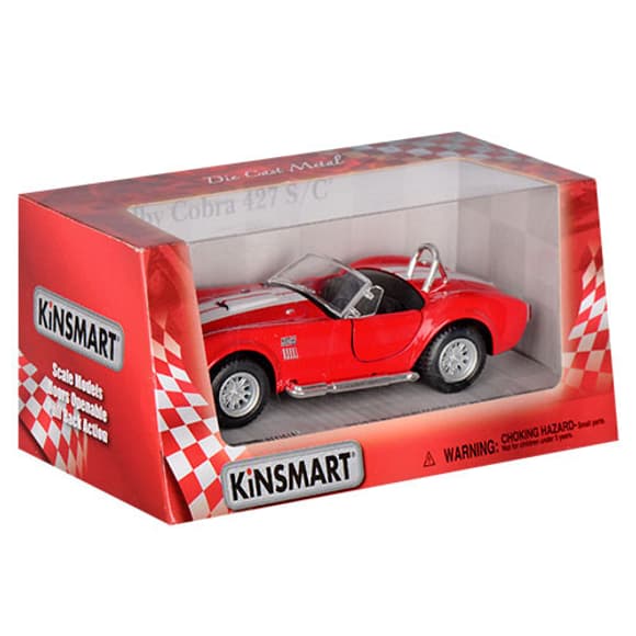 Дитяча колекційна машинка SHELBY COBRA KT5322W інерційна 
