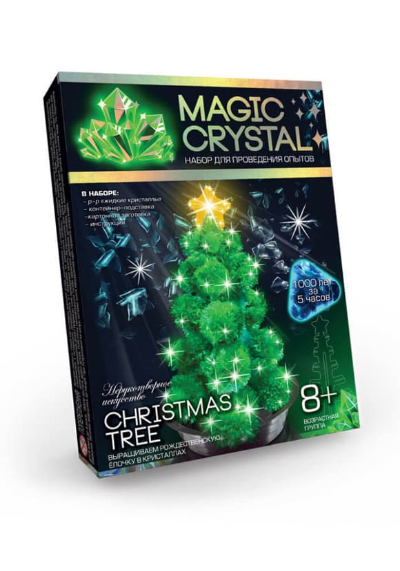 Детский набор для проведения опытов "MAGIC CRYSTAL" OMC-01 безопасный