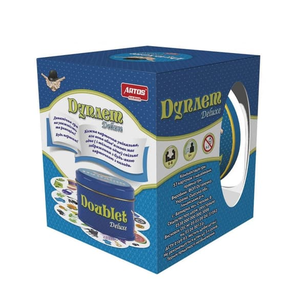 Настольная игра "Дуплет Deluxe" 1038 в металлической коробке
