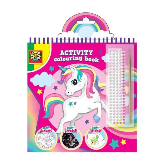 Раскраска Ses Creative 3 в 1 Волшебный мир 13 стр. (00117S)