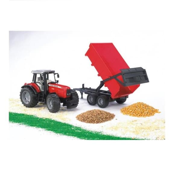 Модель Bruder Трактор Massey Ferguson 7480 з причепом 1:16 (02045)