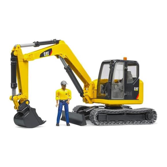 Модель Bruder Мініекскаватор Cat з фігуркою 1:16 (02466)