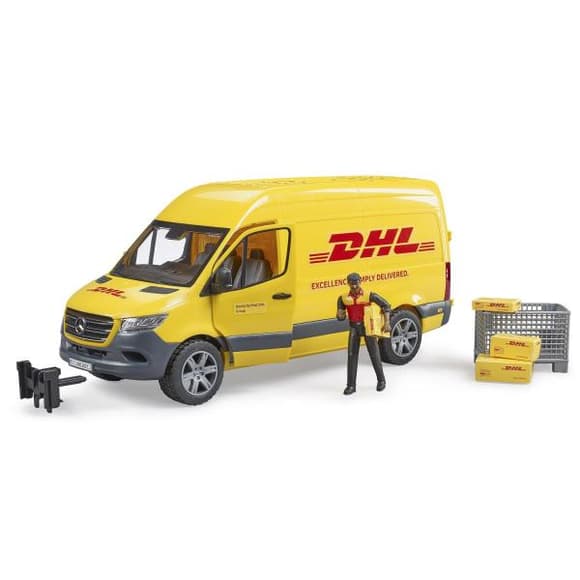 Автомодель Bruder Автомобіль MB Sprinter кур'єр DHL з фігуркою 1:16 (02671)