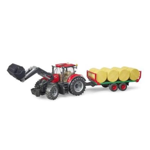 Модель Bruder Трактор Case IH Optum 300CVX із причепом для тюків 1:16 (03198)