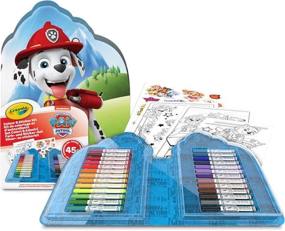 Переносний набір для малювання Crayola Paw Patrol з фломастерами та розмальовками (04-0783)