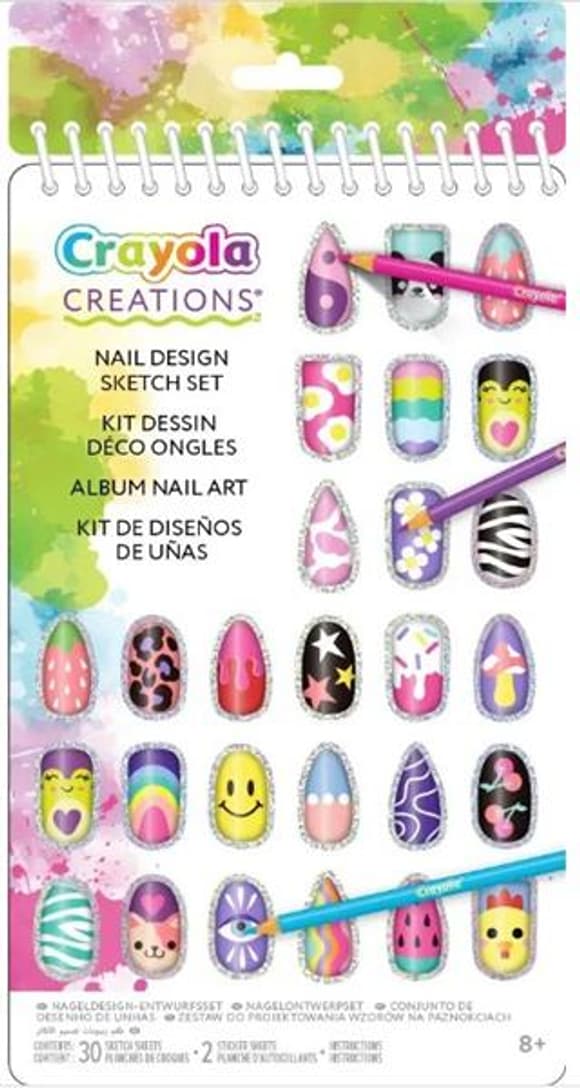 Набір для нейл-арту Crayola Creations з наліпками 30 стор. (04-1275)