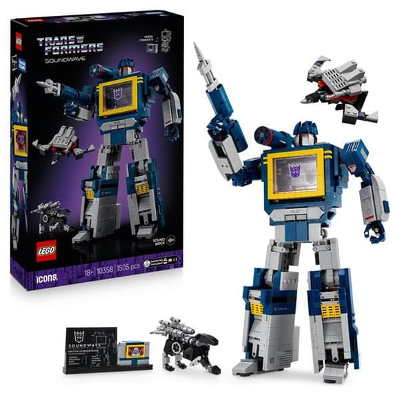 Конструктор LEGO Icons Transformers: Саундвейв (10358)