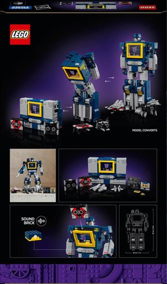 Конструктор LEGO Icons Transformers: Саундвейв (10358)