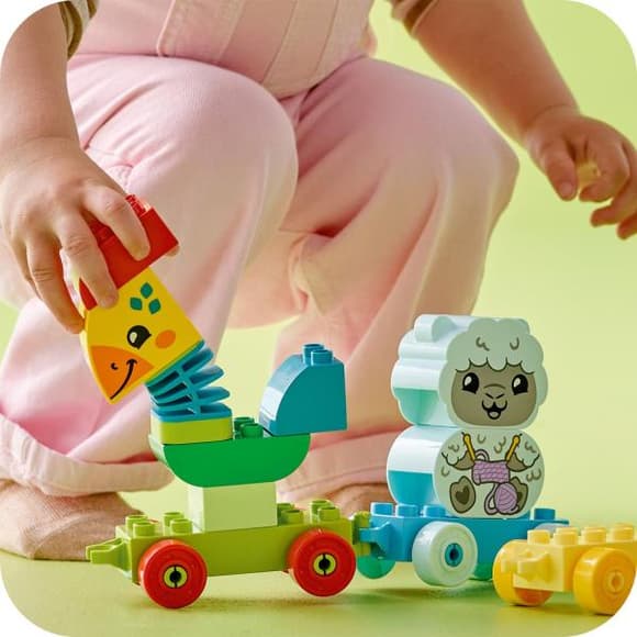 Конструктор LEGO DUPLO My First Мій перший поїзд із тваринками 19 деталей (10412)