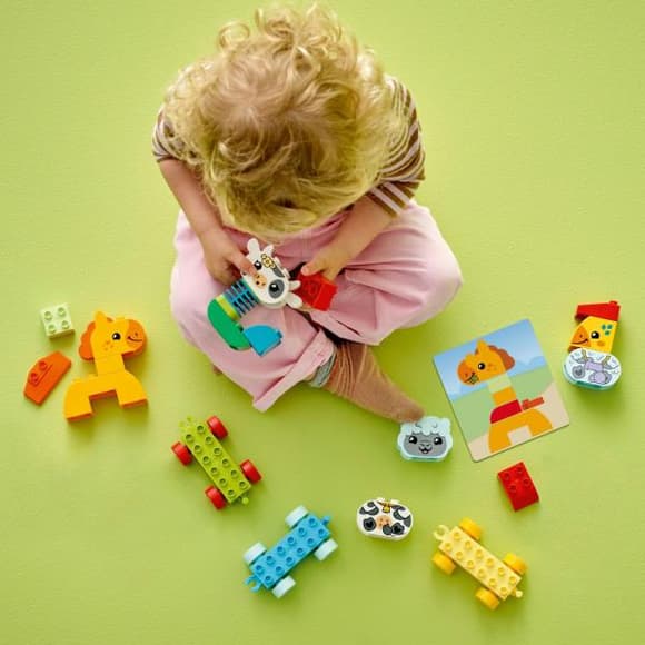 Конструктор LEGO DUPLO My First Мій перший поїзд із тваринками 19 деталей (10412)